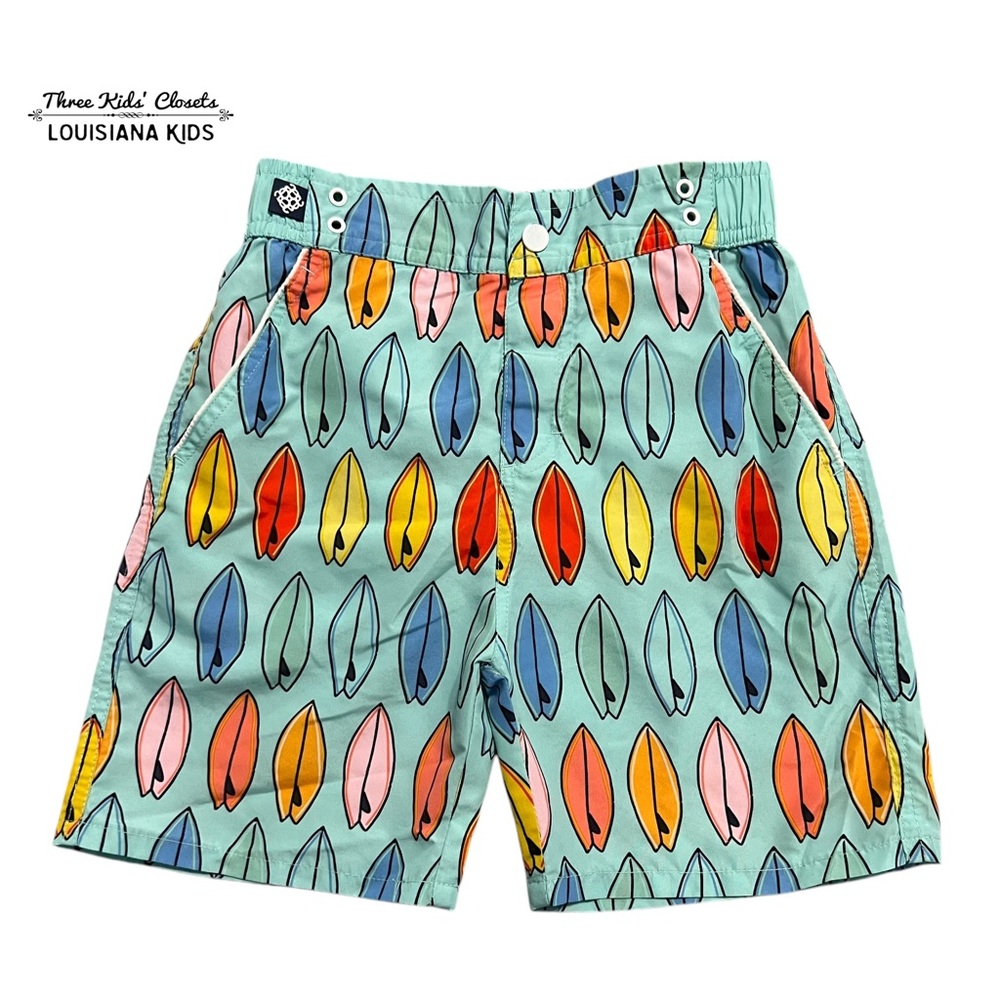 Andy & Evan 6Y Colorful Surfboard Swim Trunks Shorts
